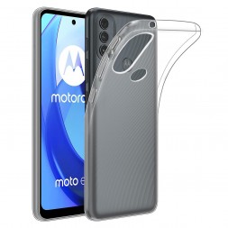 Прозрачный чехол Crystal Strong 0.5 mm для Motorola Moto E40
