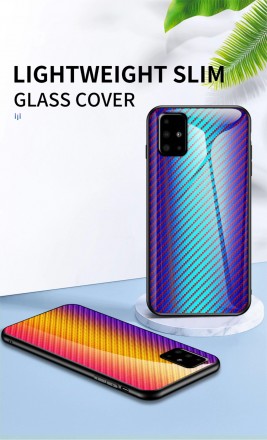 ТПУ чехол Slash Glass для Samsung Galaxy A51 A515F