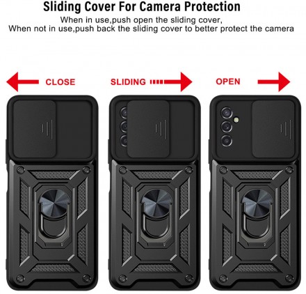 TPU+PC чехол Gate Ring Plaza (с защитой камеры) для Samsung Galaxy M14 5G