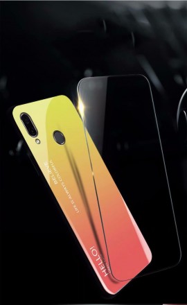 ТПУ накладка Color Glass для Huawei Honor 8X Max