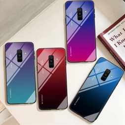ТПУ накладка Color Glass для Samsung J810 Galaxy J8 2018