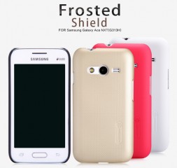Пластиковая накладка Nillkin Super Frosted для Samsung G313H Galaxy Ace 4 (+ пленка на экран)