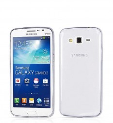 Ультратонкая ТПУ накладка Crystal для Samsung G7102 Galaxy Grand 2 (прозрачная)