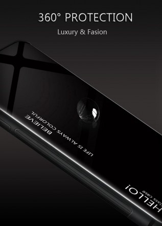 ТПУ накладка Color Glass для Huawei Honor 10 Lite