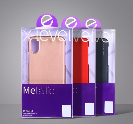 Пластиковая накладка X-Level Metallic Series для Huawei P30 (soft-touch)
