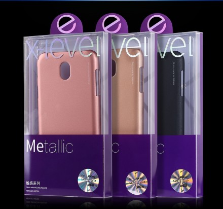Пластиковая накладка X-Level Metallic Series для Samsung Galaxy J3 (2017) (soft-touch)