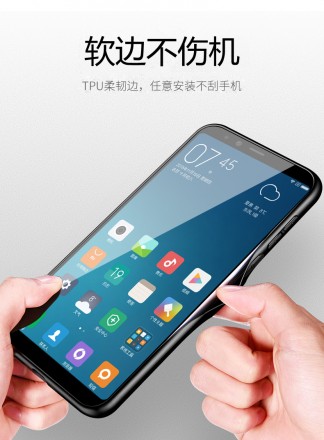 ТПУ накладка Glass для Xiaomi Redmi Note 6