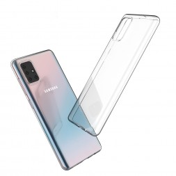Ультратонкий ТПУ чехол Crystal для Samsung Galaxy A51 A515F (прозрачный)
