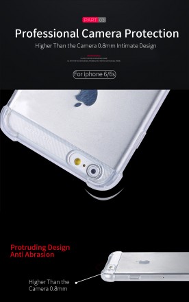 ТПУ накладка X-Level Crashproof Series для iPhone 6 / 6S