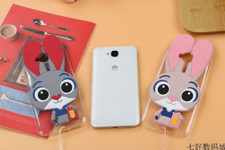 ТПУ накладка Зверополис Rabbit для Huawei Y6 Pro