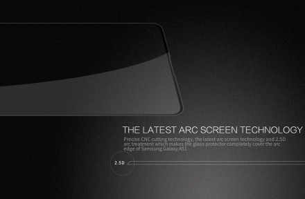 Защитное стекло Nillkin CP+PRO с рамкой для Samsung Galaxy A51 A515F