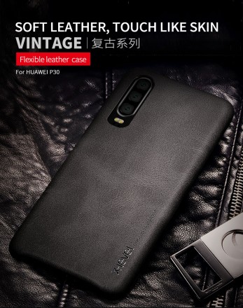 Кожаная накладка X-Level Vintage Series для Huawei P30