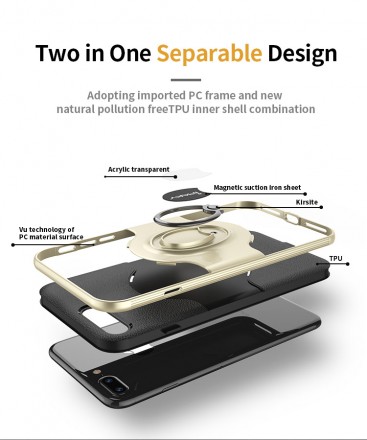 TPU+PC чехол для iPhone 7 Plus iPaky Feather