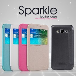 Чехол (книжка) Nillkin Sparkle для Samsung E500H Galaxy E5