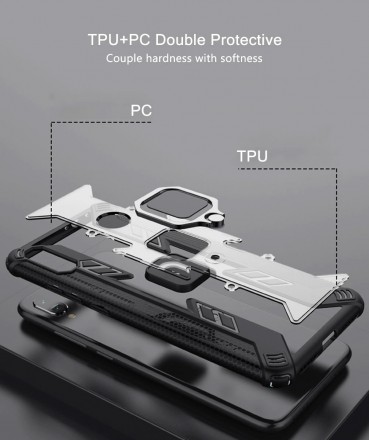 TPU+PC чехол Care Ring (с подставкой) для Xiaomi Redmi 7