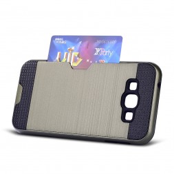 Накладка Defence для Samsung J120H Galaxy J1 (с карманом для карточки)