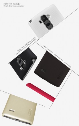 Пластиковая накладка Nillkin Super Frosted для LG G4 Stylus (+ пленка на экран)