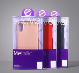 Пластиковая накладка X-Level Metallic Series для iPhone XS Max (soft-touch)