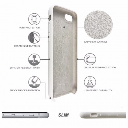 ТПУ накладка Silky Original Case для iPhone 6 / 6S