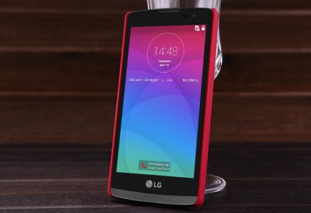 Пластиковая накладка Nillkin Super Frosted для LG Leon H324 (+ пленка на экран)