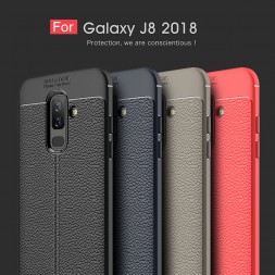 ТПУ накладка Skin Texture для Samsung Galaxy J8 2018 J810