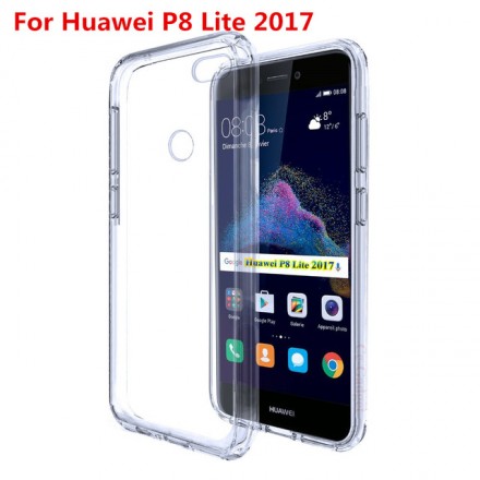 Ультратонкая ТПУ накладка Crystal для Huawei P8 Lite 2017 (прозрачная)