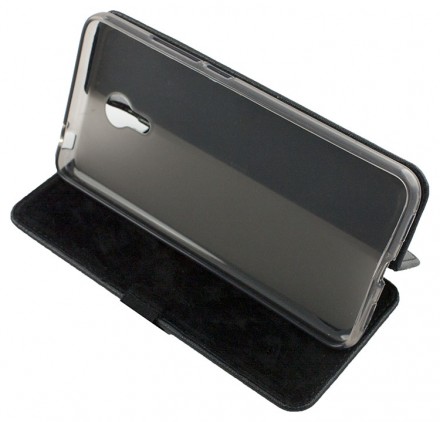 Кожаный чехол (книжка) Leather Series для Oppo A76 4G