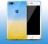 Ультратонкая ТПУ накладка Crystal UA для iPhone 7 Plus (сине-желтая)