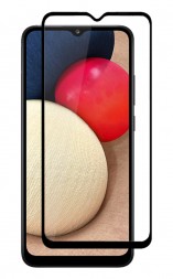 Защитное стекло Ceramic Full-Screen с рамкой для Samsung Galaxy M02s