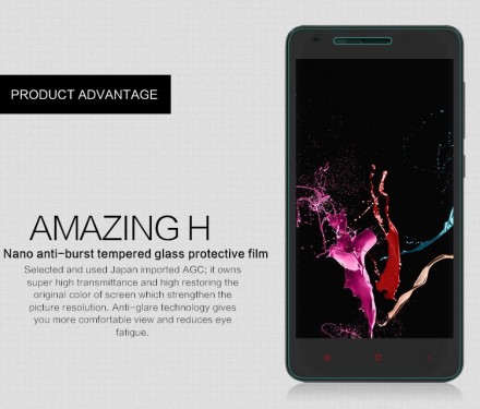Защитное стекло Tempered Glass 2.5D для Xiaomi Redmi 2