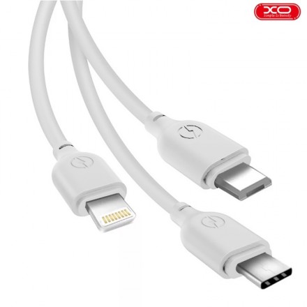 USB - MicroUSB / Type-C / Lightning кабель XO NB103 (2.1A)