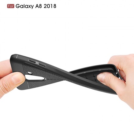 ТПУ накладка Skin Texture для Samsung Galaxy A8 2018 A530F