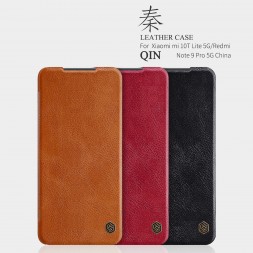 Чехол (книжка) Nillkin Qin для Xiaomi Redmi Note 9 Pro 5G