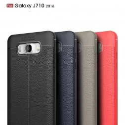 ТПУ накладка Skin Texture для Samsung J710 Galaxy J7 (2016)