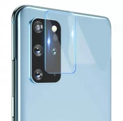 Прозрачное защитное стекло для Samsung Galaxy S20 Plus (на камеру)