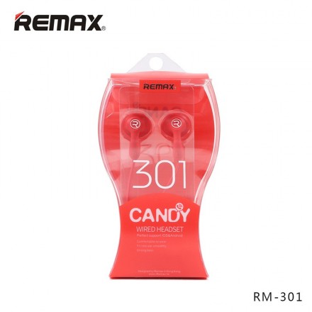 Наушники Remax HF RM-301 с микрофоном