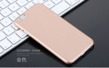 Пластиковая накладка X-Level Metallic Series для iPhone 6 / 6S (soft-touch)