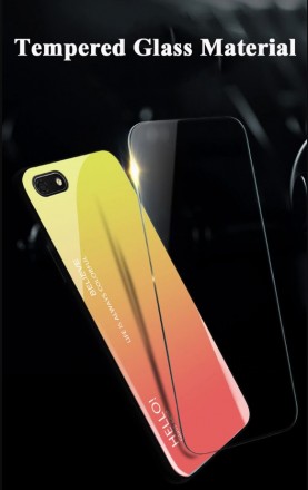 ТПУ накладка Color Glass для Huawei Honor 7A