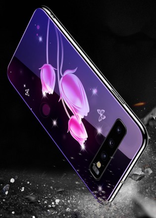 ТПУ накладка Violet Glass для Samsung Galaxy S10 Plus G975F