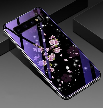 ТПУ накладка Violet Glass для Samsung Galaxy S10 Plus G975F