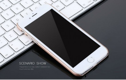 Пластиковая накладка X-Level Metallic Series для iPhone 7 (soft-touch)