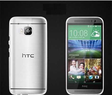 Ультратонкая ТПУ накладка Crystal для HTC One M9 (прозрачная)