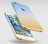Ультратонкая ТПУ накладка Crystal UA для iPhone 8 (сине-желтая)