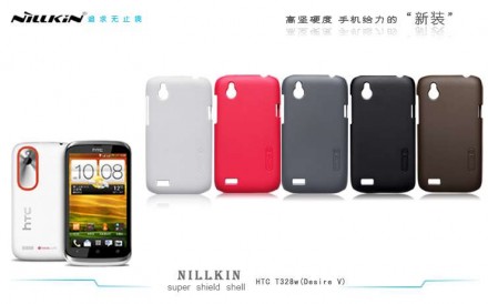 Пластиковая накладка Nillkin Super Frosted для HTC Desire V / Desire X (+ пленка на экран)