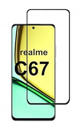 Защитное стекло c рамкой 3D+ Full-Screen для Realme C67 4G