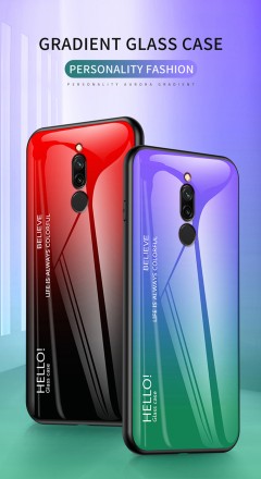 ТПУ чехол Color Glass для Xiaomi Redmi 8A Dual