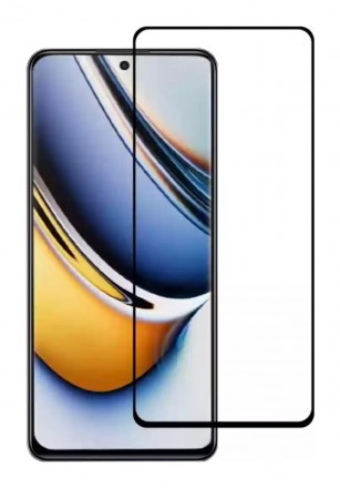 Защитное стекло 5D+ Full-Screen с рамкой для Realme C67 4G