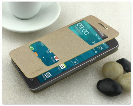 Чехол (книжка) с окошком Pudini Goldsand для Samsung G531H Galaxy Grand Prime VE