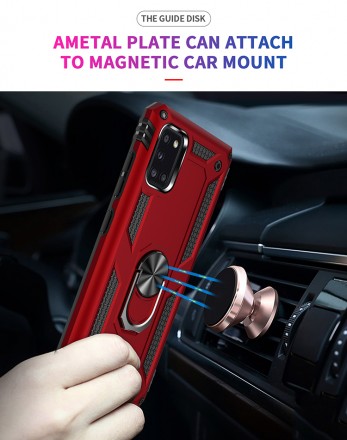 TPU+PC чехол Ring Plaza (с подставкой) для Samsung Galaxy A31