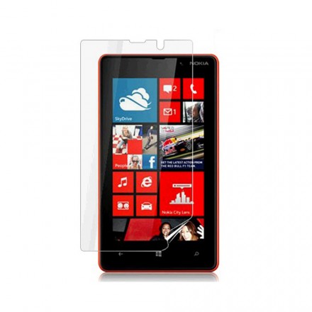 Защитная пленка на экран для Nokia Lumia 825 (прозрачная)
